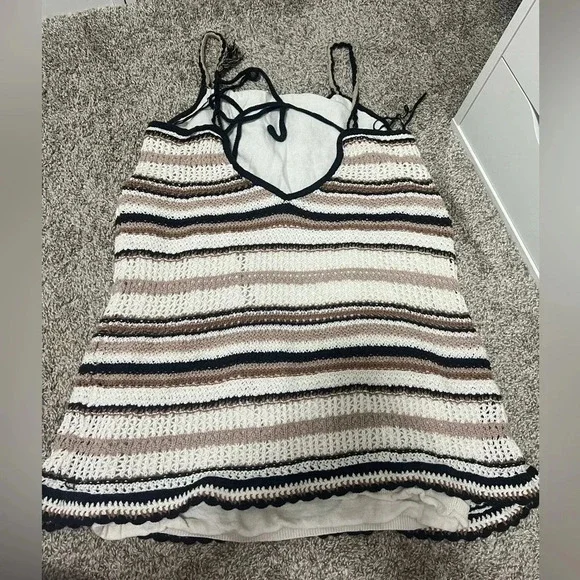 American Eagle Striped Crochet Sweater Dress - Picture 4 of 6
